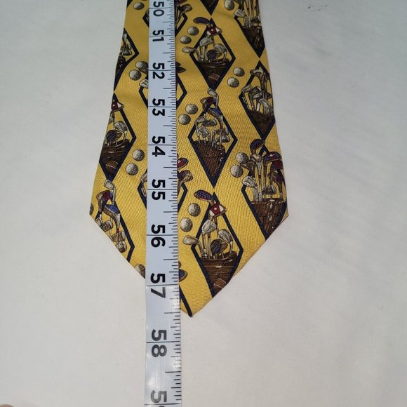 Chaps Ralph Lauren Tie Mens Necktie Silk Golf Print Novelty  Handmade USA - Picture 5 of 7
